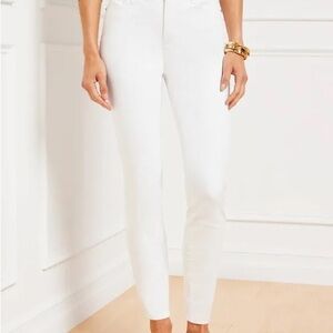 Talbots Women's Crisp White Crop Pants